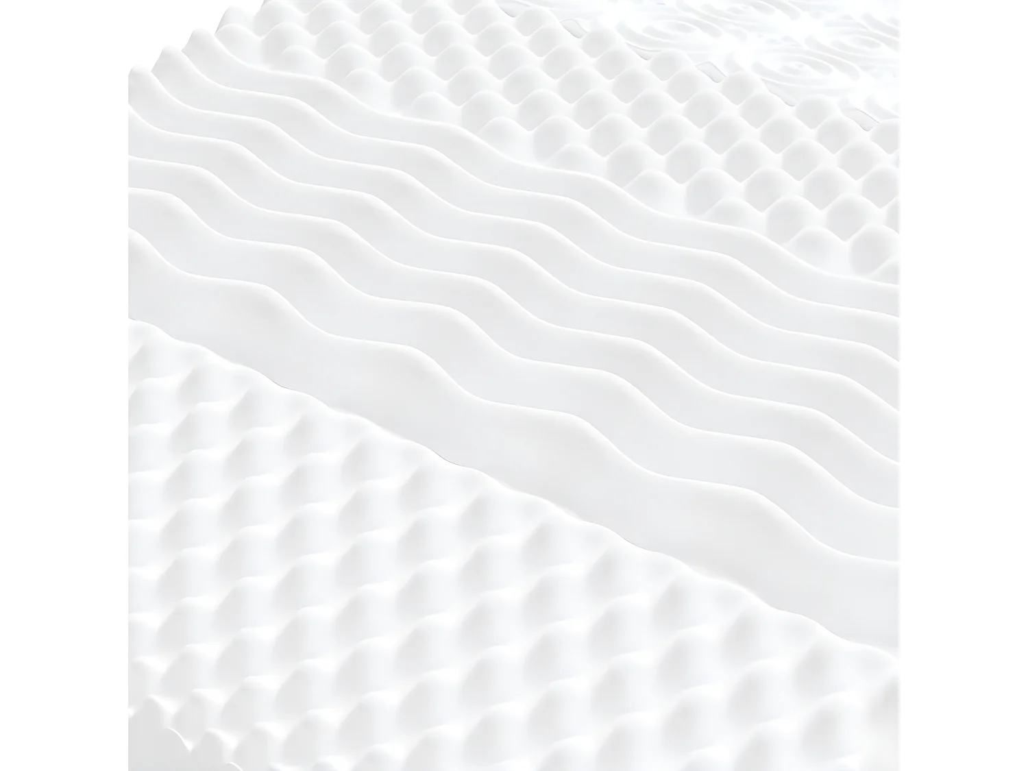 Lit de jour avec gigogne et matelas gris clair 90x190 cm tissu