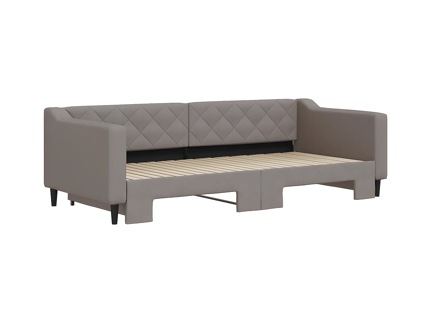 Sofá cama nido tela gris taupe 90x200 cm