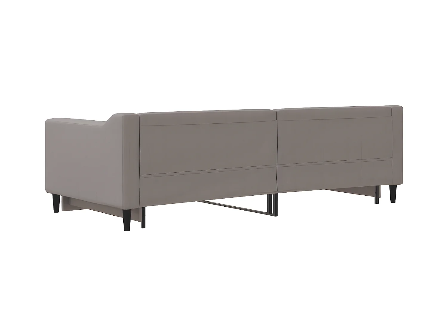 Sofá cama nido tela gris taupe 90x200 cm