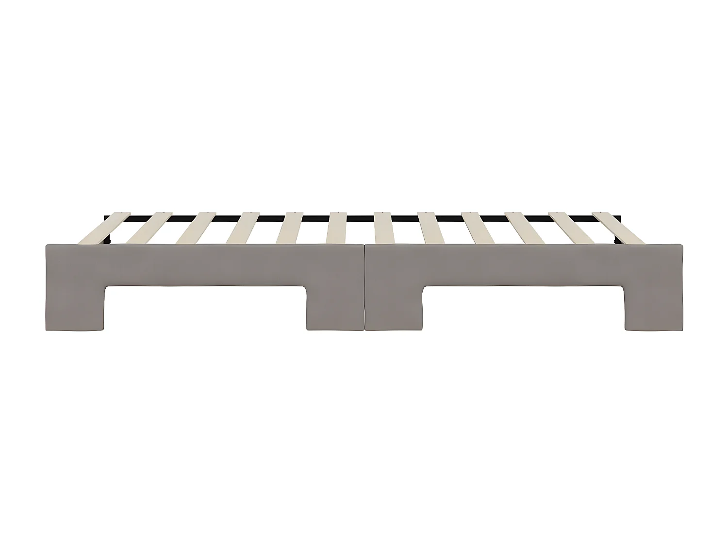 Sofá-cama com gavetão 90x200 cm tecido cinzento-acastanhado