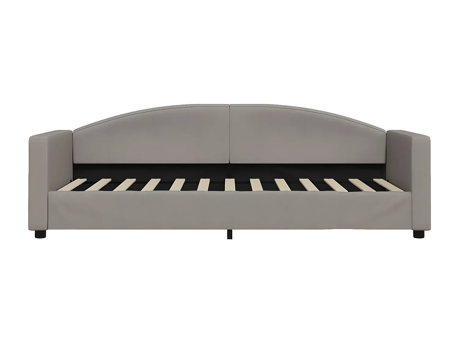 Sofá cama nido con cajones tela gris taupe 80x200 cm