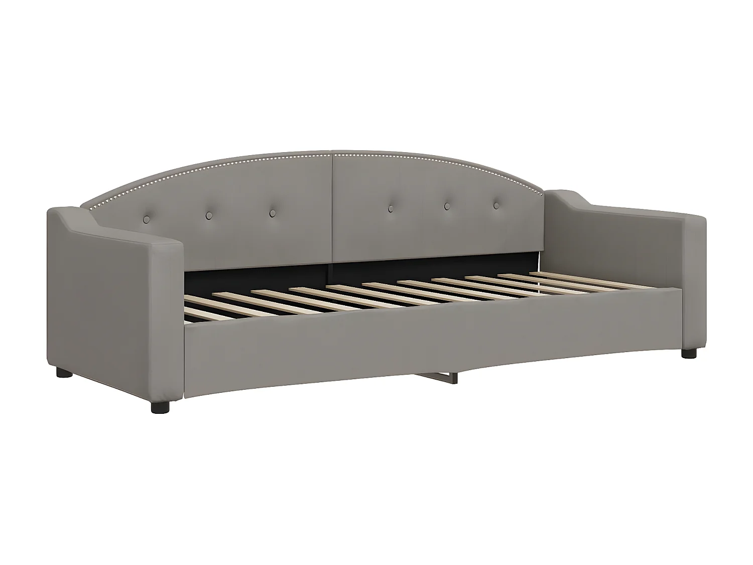 Sofá cama nido tela gris taupe 80x200 cm