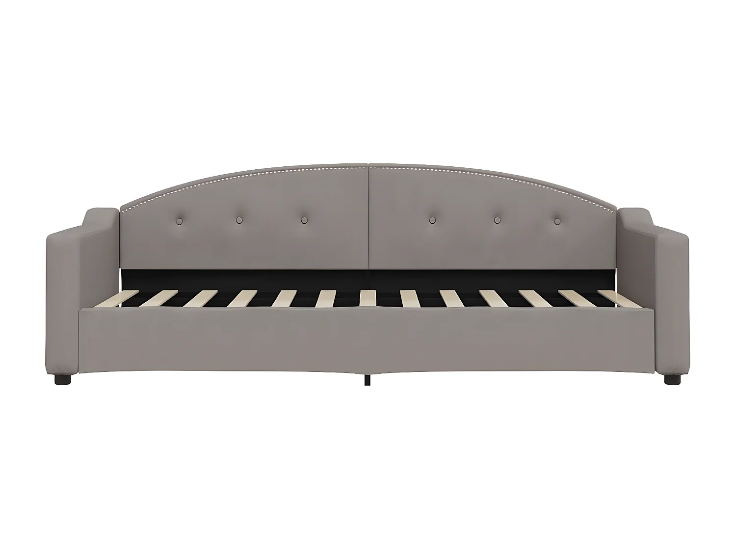 Sofá cama nido tela gris taupe 80x200 cm