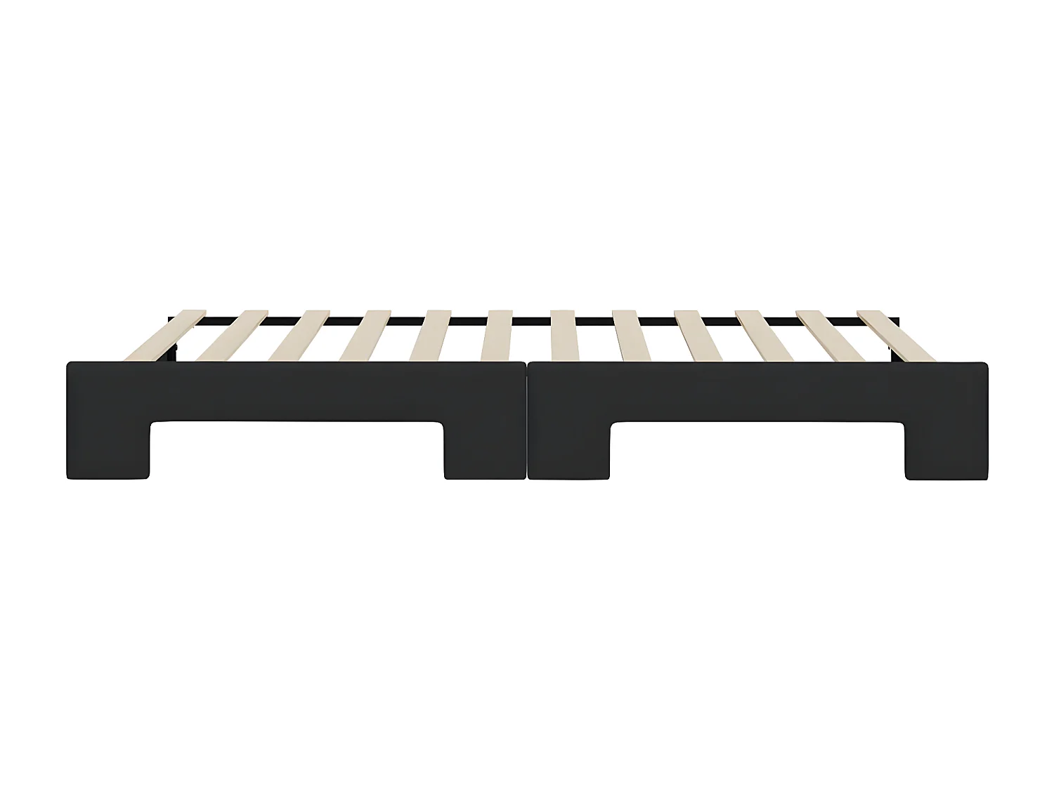 Sofá cama nido tela negro 80x200 cm