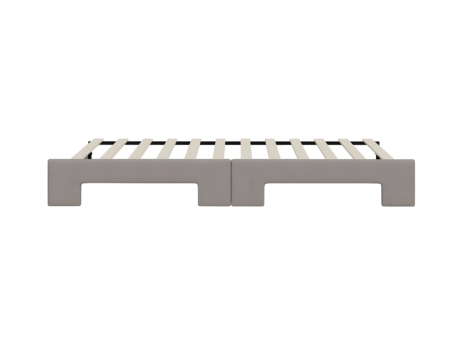 Sofá cama nido tela gris taupe 90x200 cm