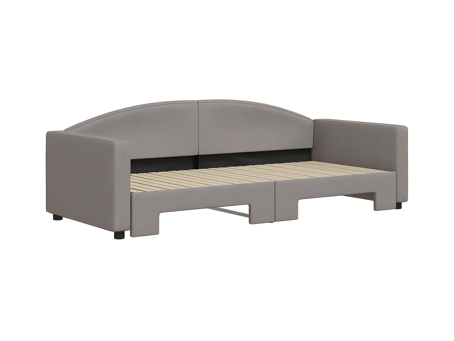 Sofá cama nido tela gris taupe 90x200 cm