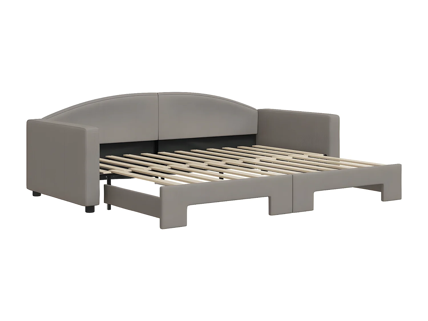 Sofá cama nido tela gris taupe 90x200 cm