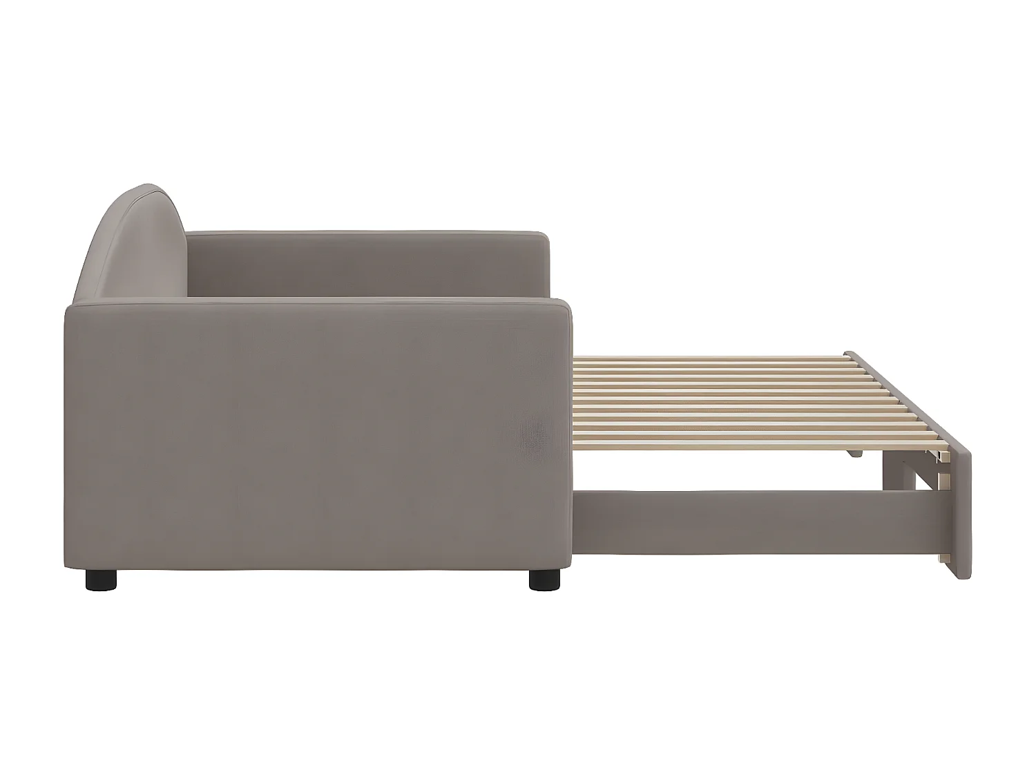 Sofá cama nido tela gris taupe 90x200 cm