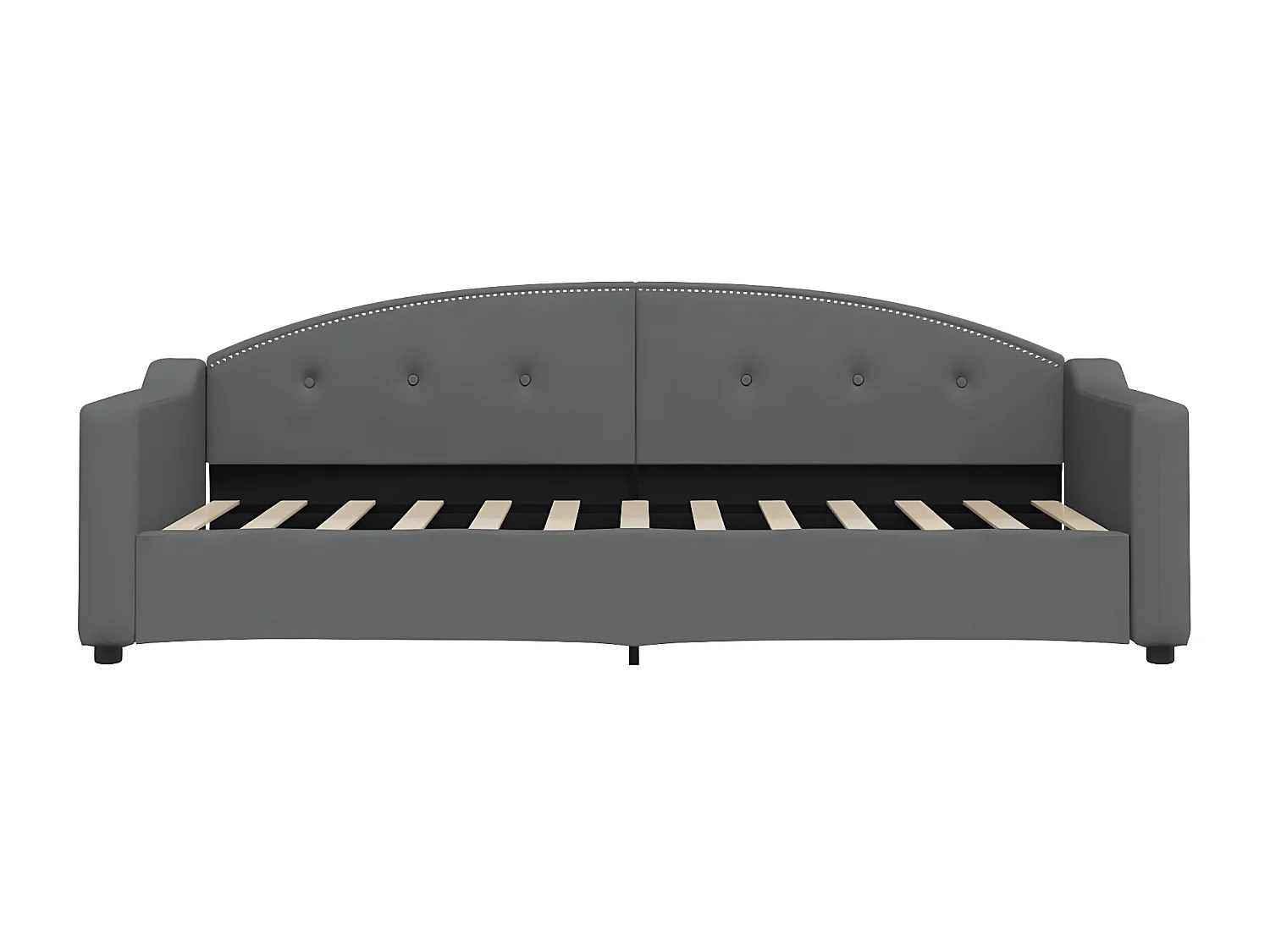 Sofá cama nido tela gris oscuro 80x200 cm