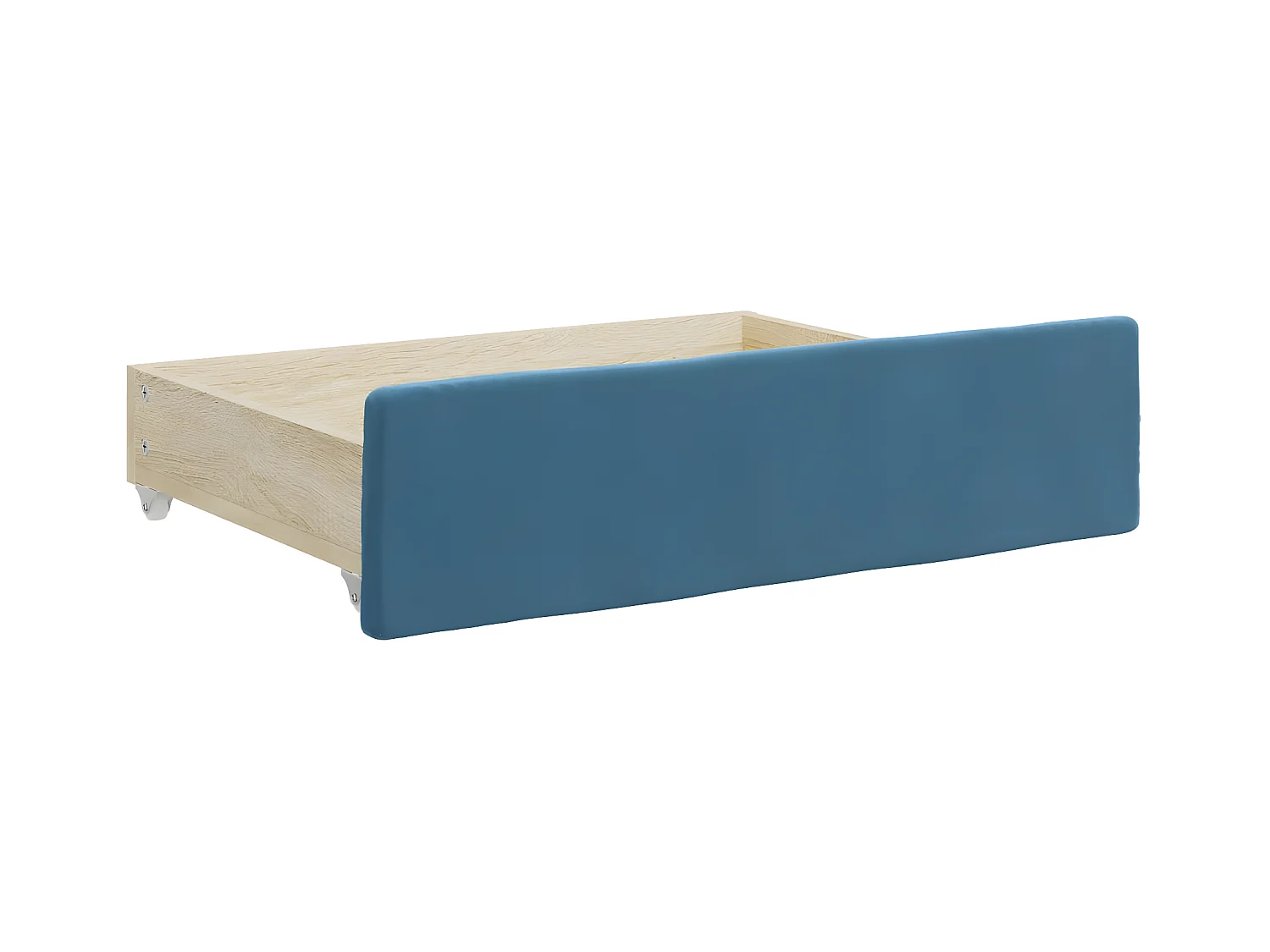 Sofá-cama com gavetão e gavetas 80x200 cm veludo azul