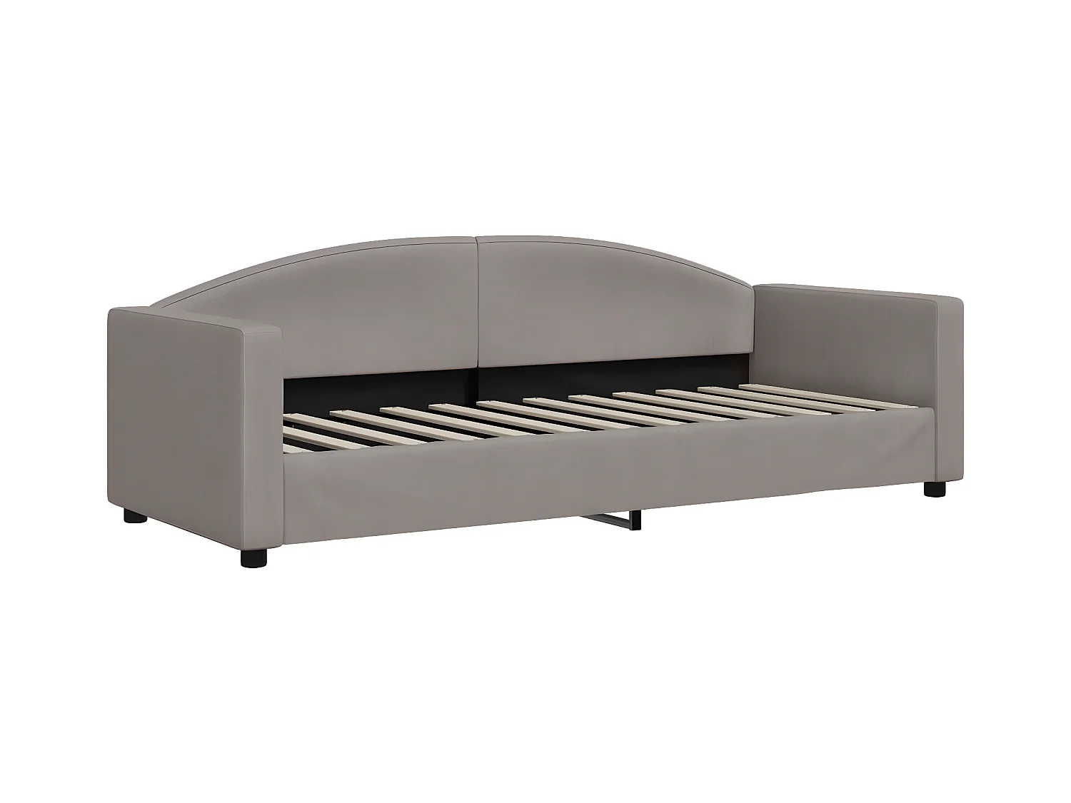 Sofá cama nido tela gris taupe 80x200 cm