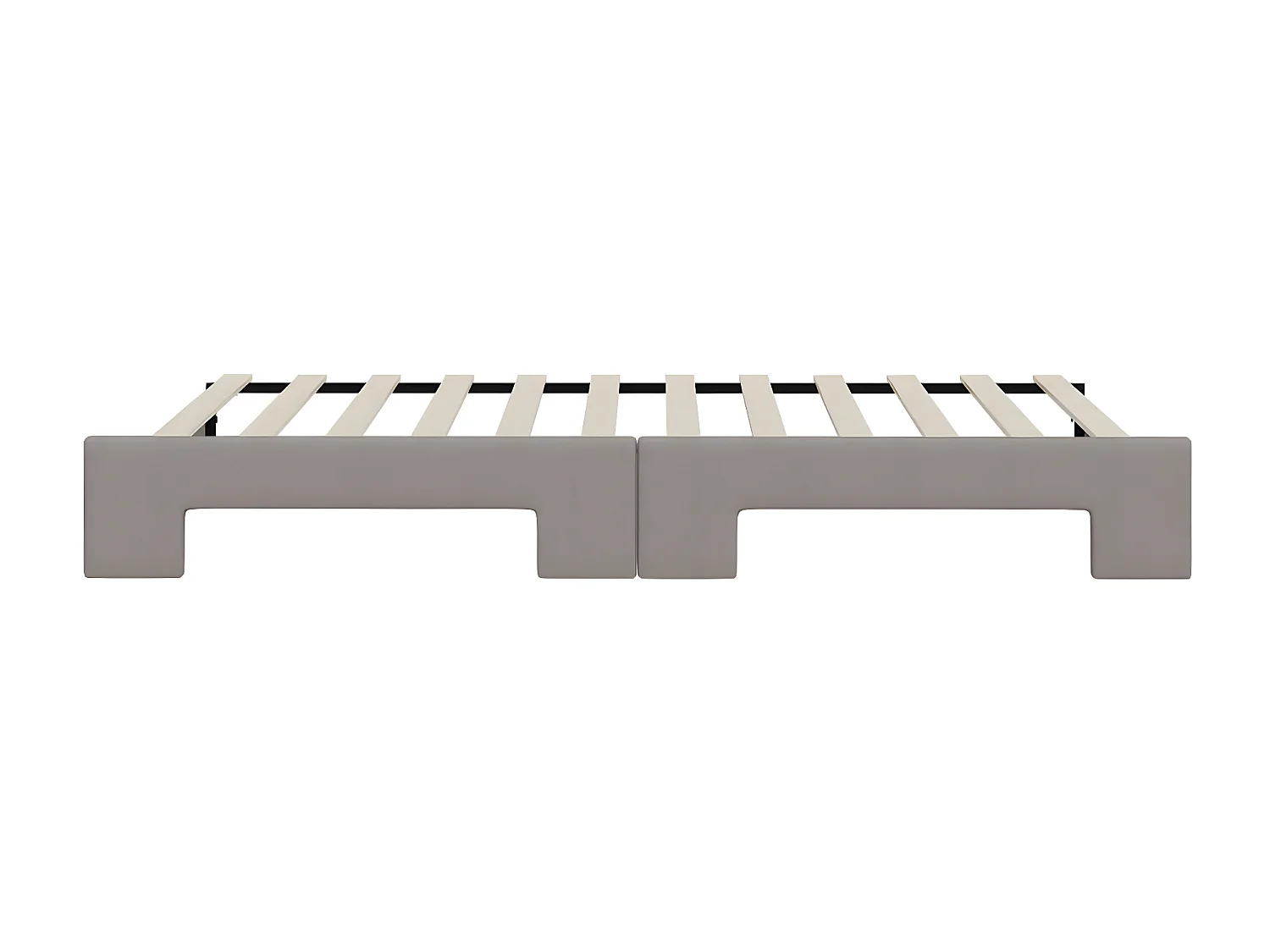 Sofá-cama com gavetão 80x200 cm tecido cinzento-acastanhado