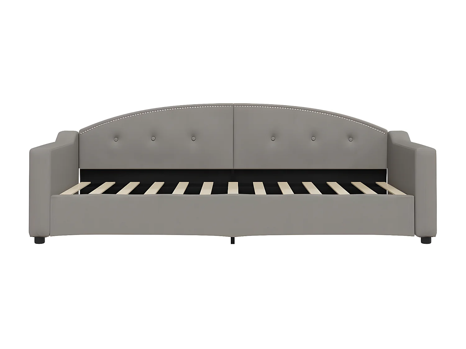 Sofá cama nido con cajones tela gris taupe 90x200 cm