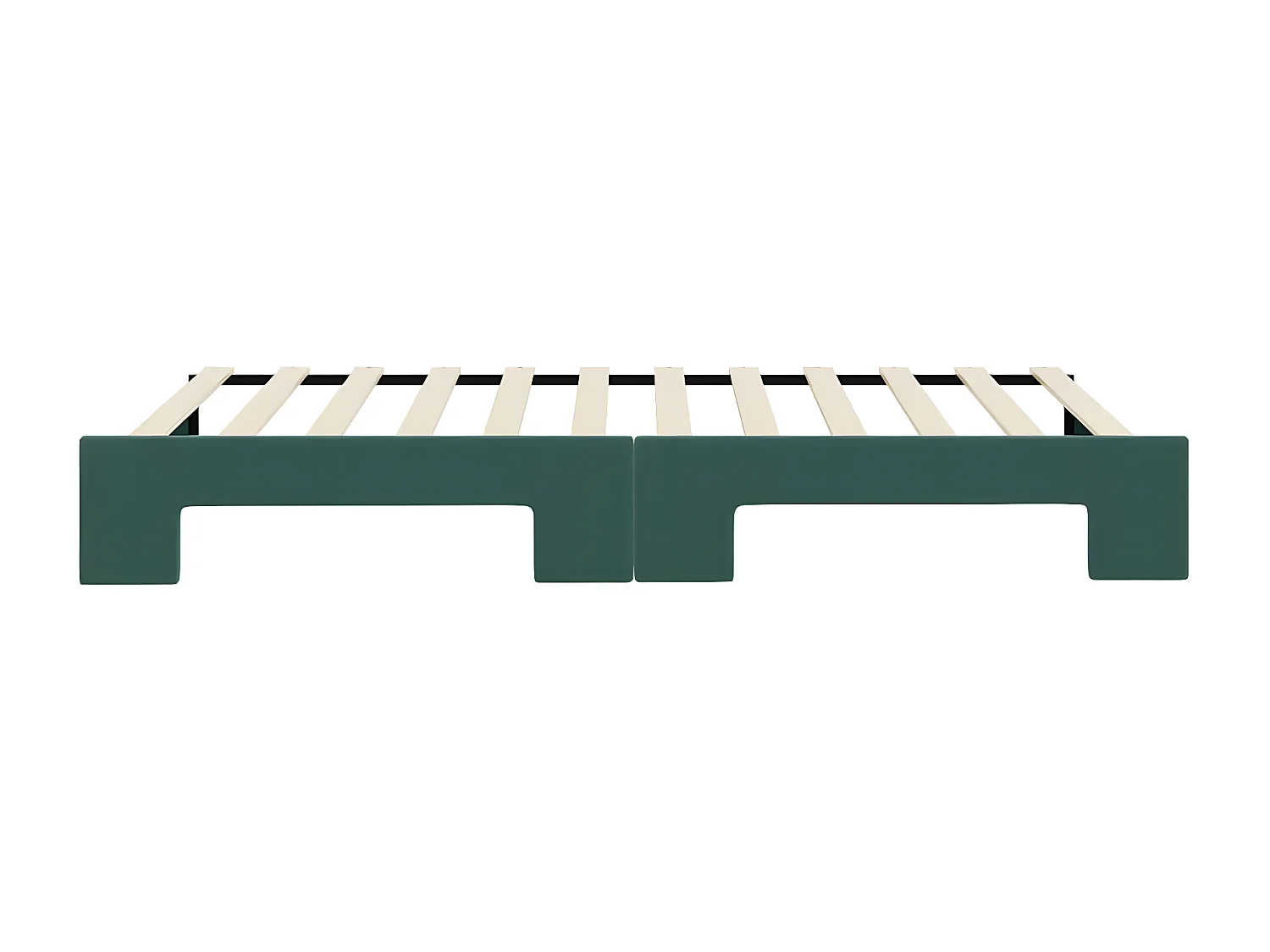 Sofá cama nido terciopelo verde oscuro 100x200 cm