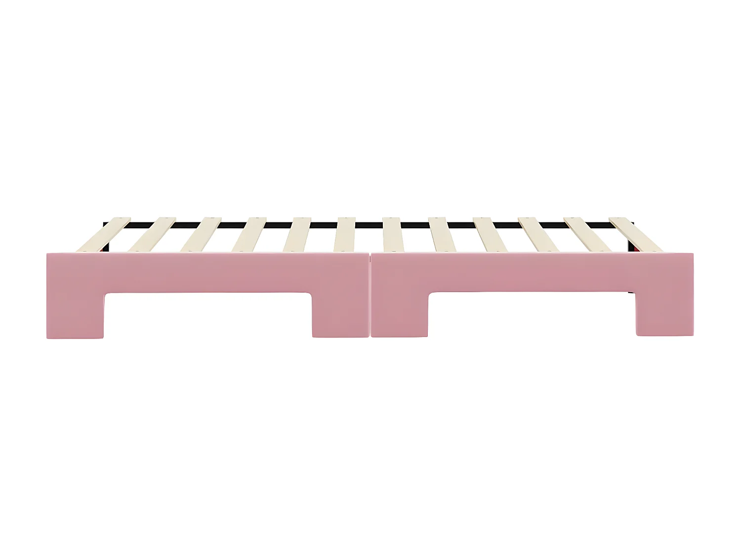 Sofá cama nido terciopelo rosa 80x200 cm