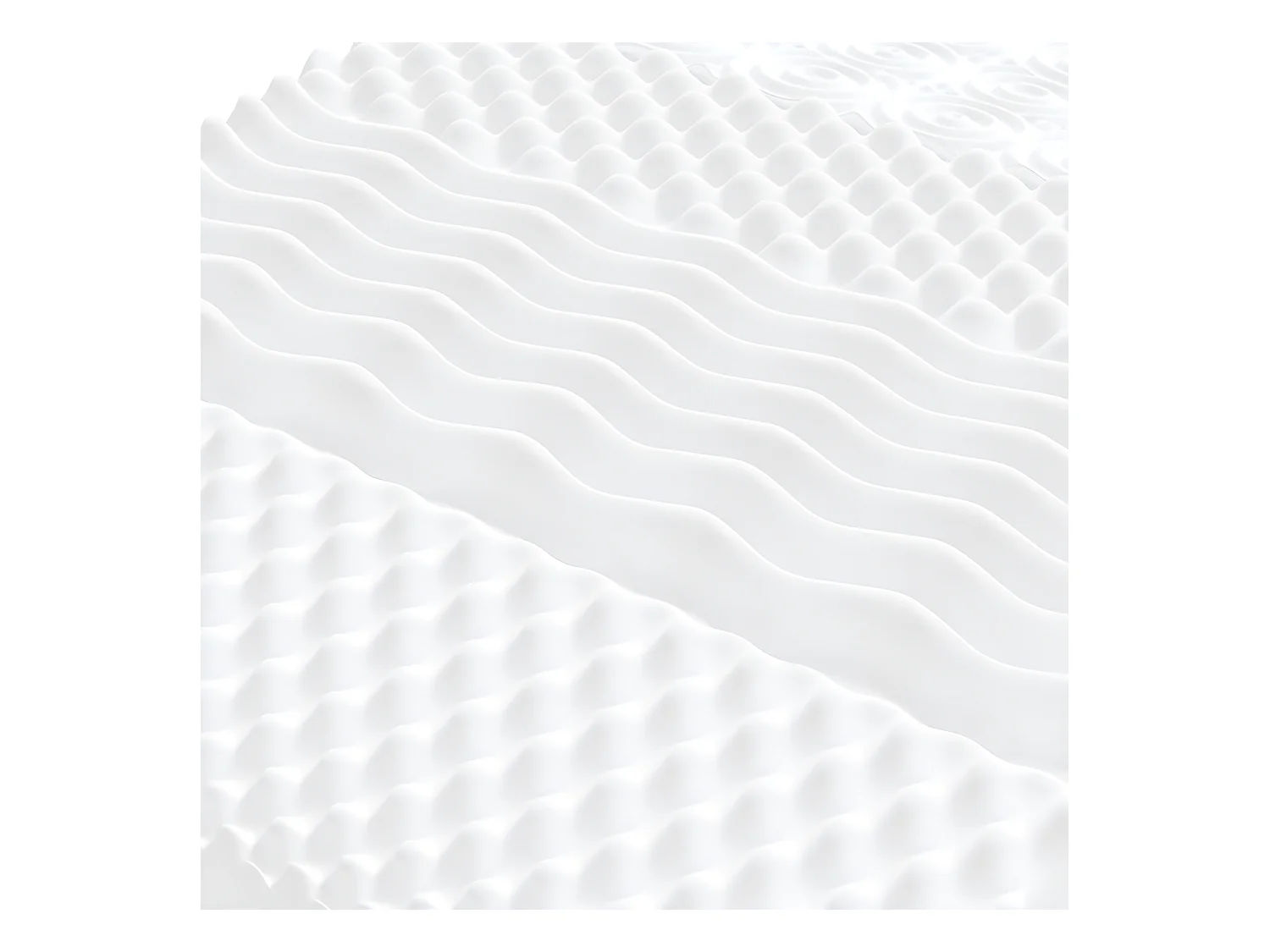 Lit de jour et lit gigogne et matelas blanc 90x200cm similicuir