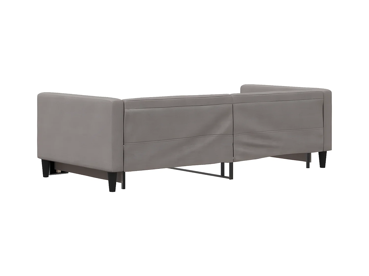 Sofá cama nido tela gris taupe 90x200 cm
