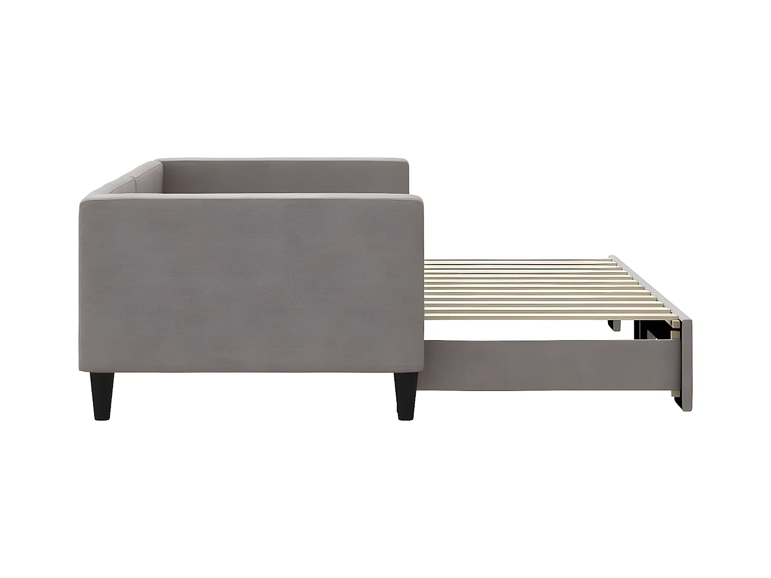 Sofá cama nido tela gris taupe 90x200 cm