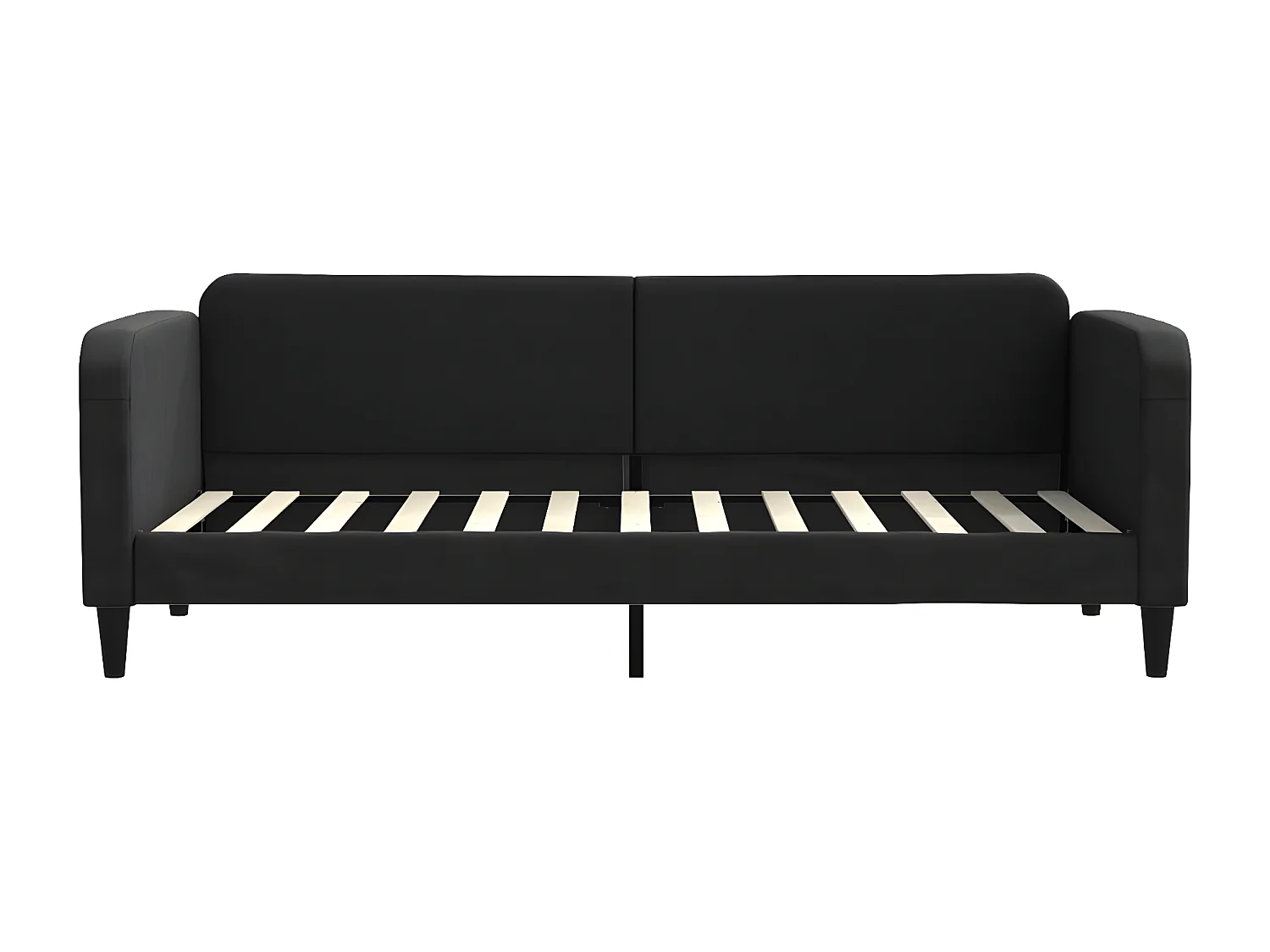 Sofá cama nido tela negro 80x200 cm