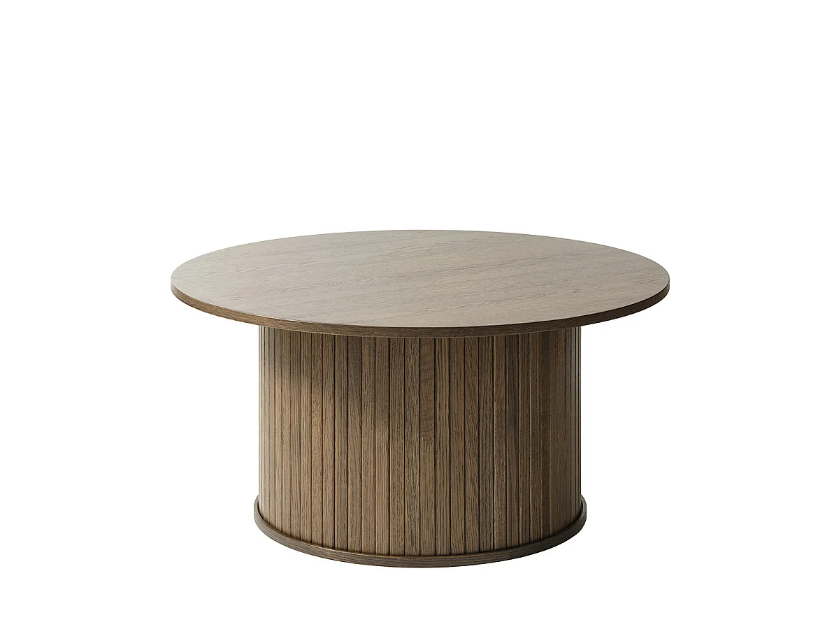 Table basse bois naturel alba 90x90 cm
