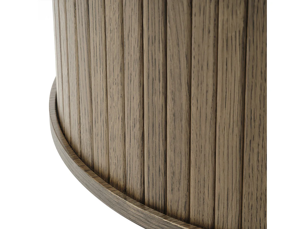 Table basse bois naturel alba 90x90 cm