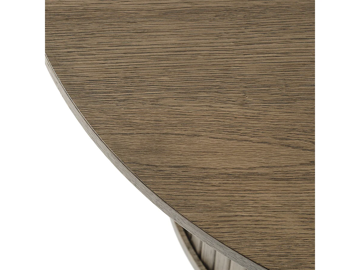Table basse bois naturel alba 90x90 cm