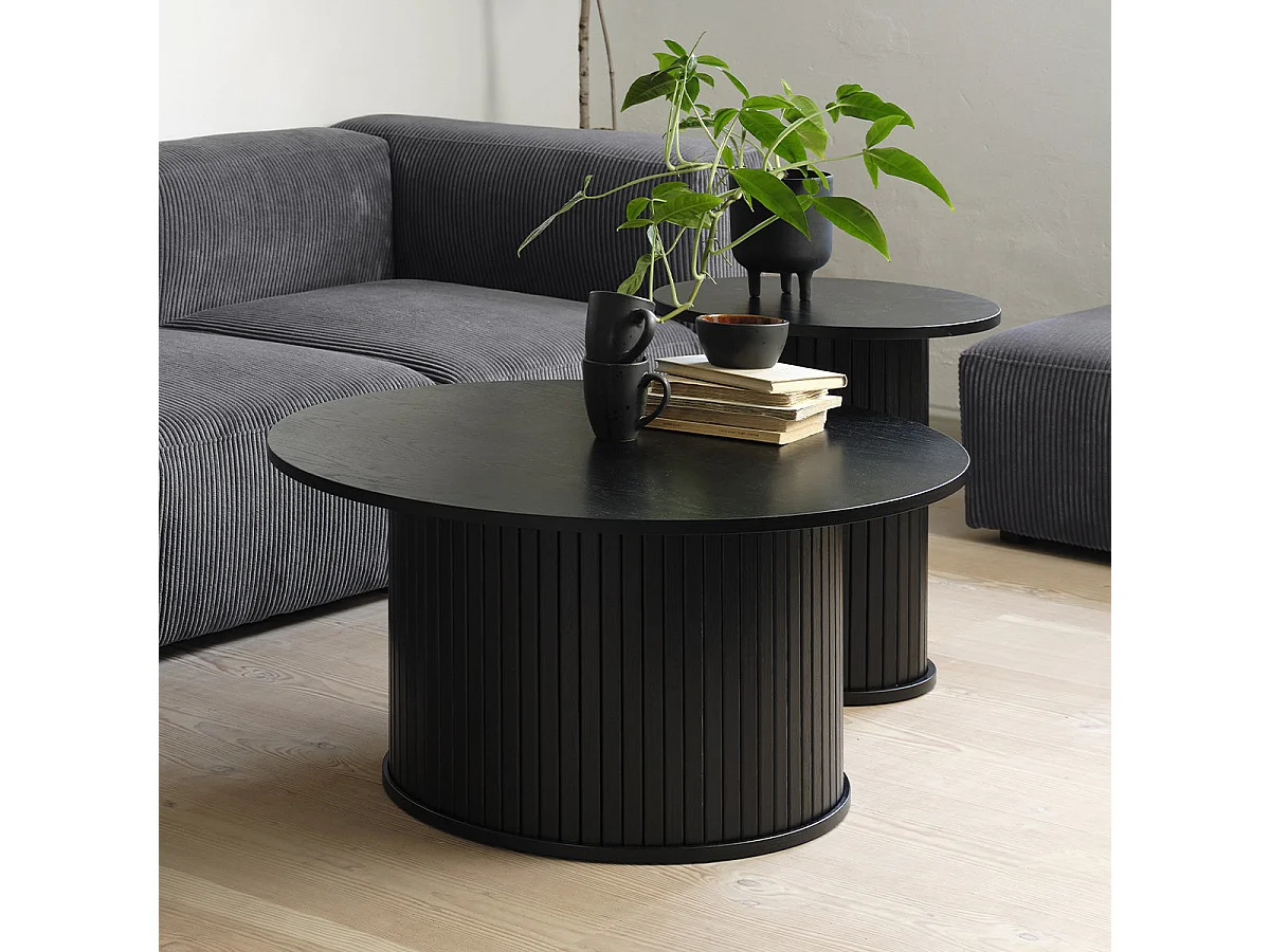 Table basse bois naturel alba 90x90 cm