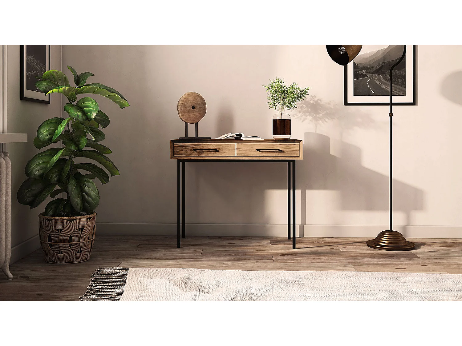 Console hêtre paola 97x45 cm