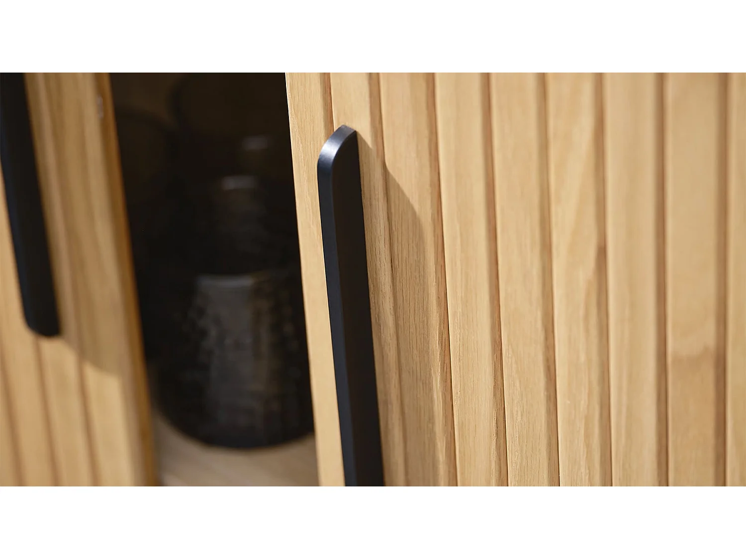 Buffet vaisselier bois naturel alba  100x40cm