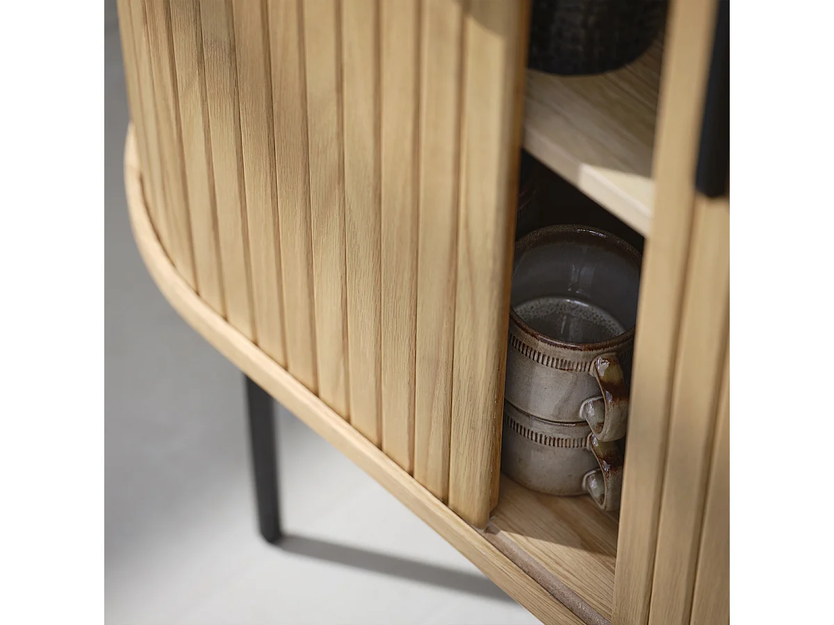 Buffet vaisselier bois naturel alba  100x40cm