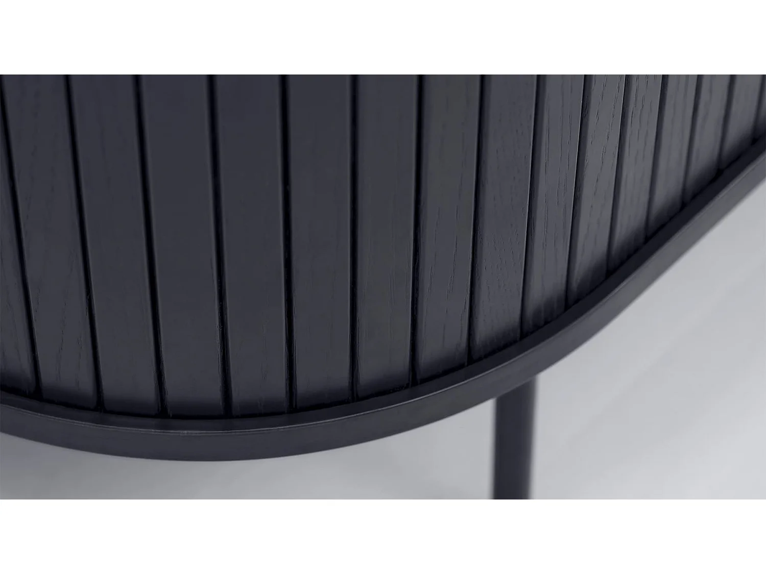 Buffet vaisselier bois noir alba  100x40cm