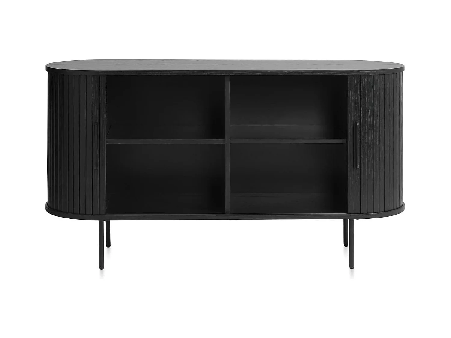 Buffet bois noir alba 140x45cm