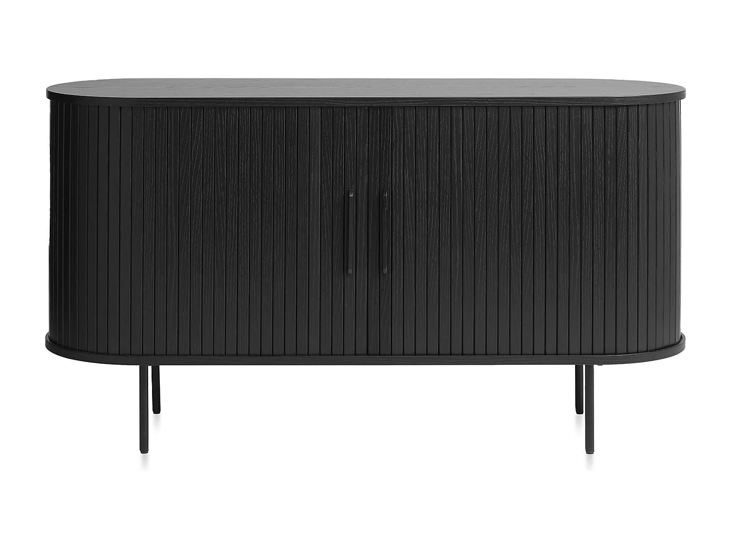 Buffet bois noir alba 140x45 cm
