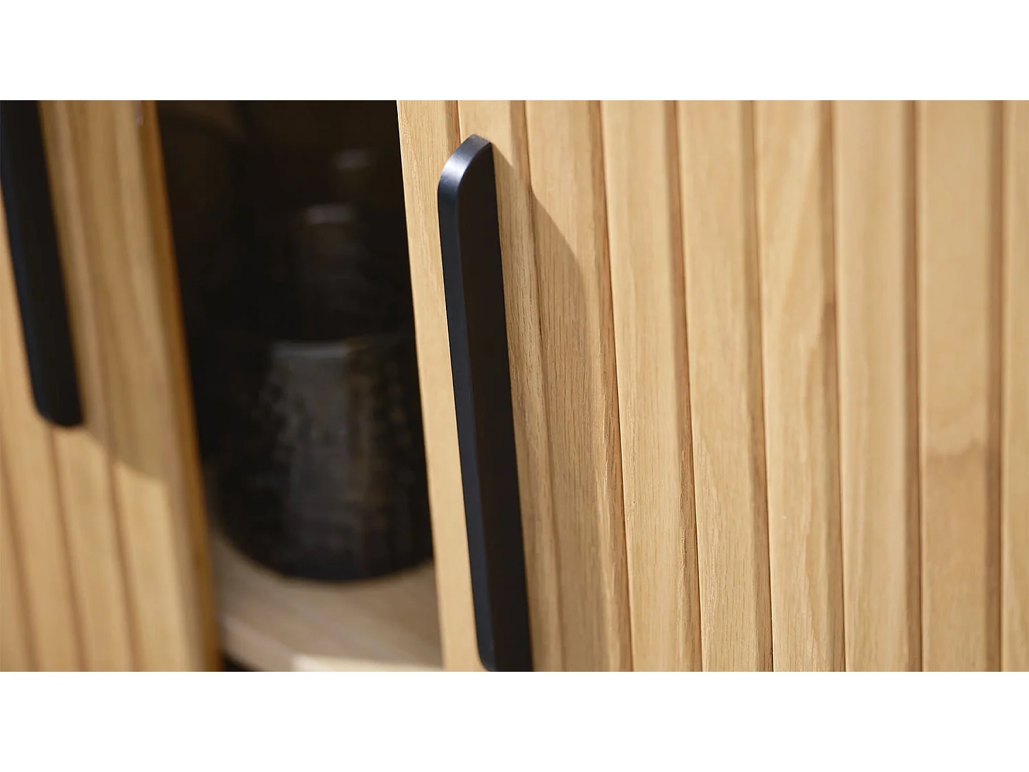 Buffet bois naturel alba 140x45 cm
