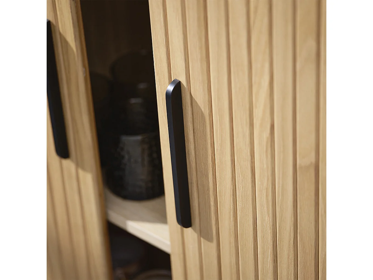 Buffet bois naturel alba 140x45 cm