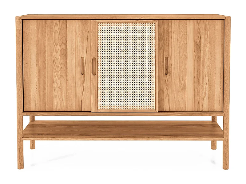 Buffet bois hêtre 3 portes amalfi  144x46cm