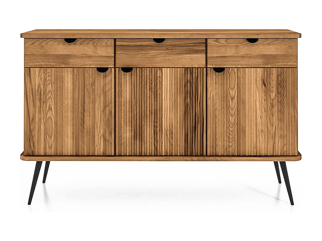 Buffet bois hêtre 2 portes amalfi  97x46cm