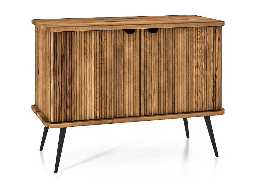 Buffet bois hêtre 2 portes amalfi 97x46 cm