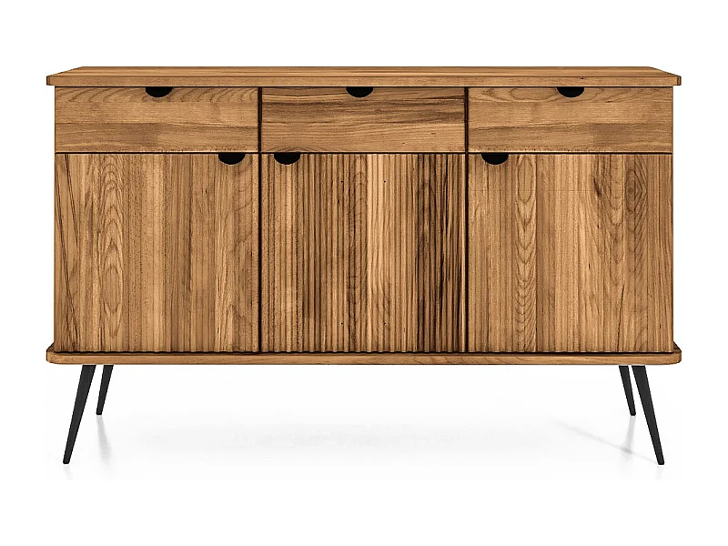 Buffet bois hêtre 2 portes amalfi  97x46cm