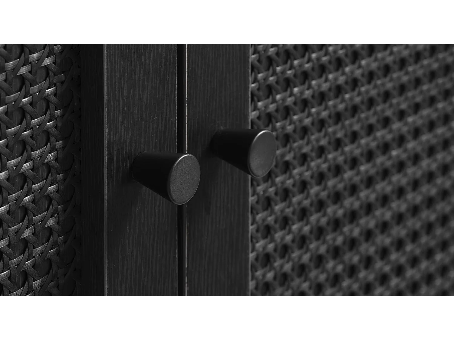 Buffet bois et cannage manarola 140x40 cm
