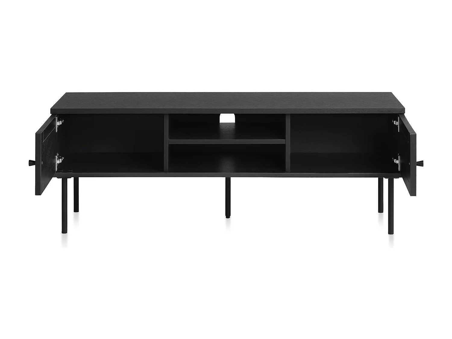 Meuble de télévision hêtre et canage sogno  204x46cm