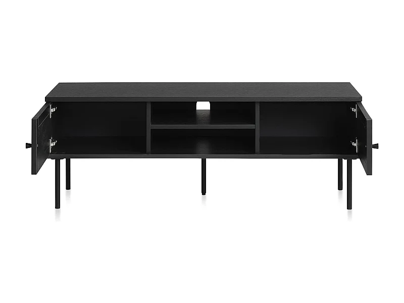 Meuble tv bois et cannage manarola 120x40cm