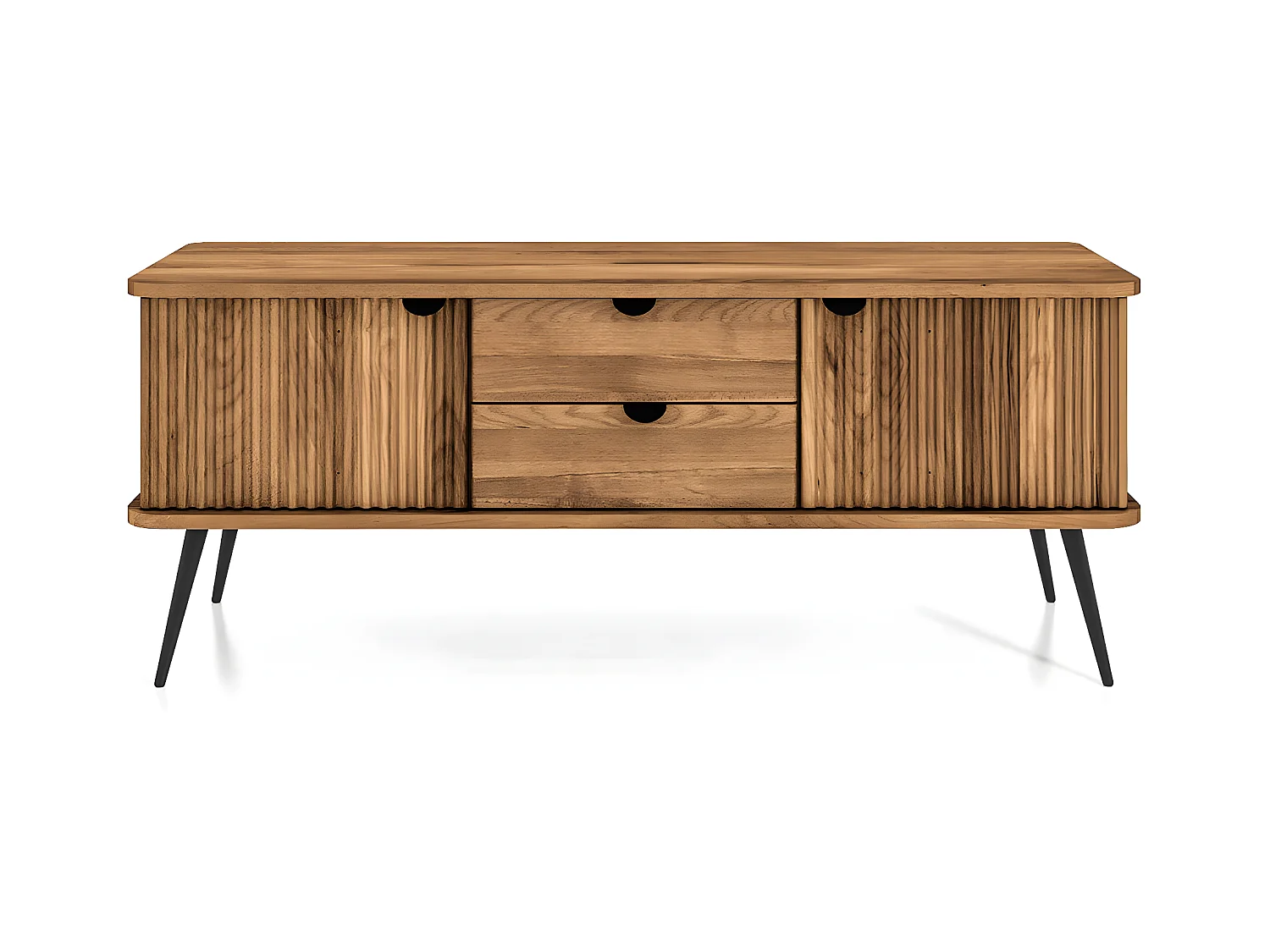 Meuble tv bois hêtre amalfi  144x46cm