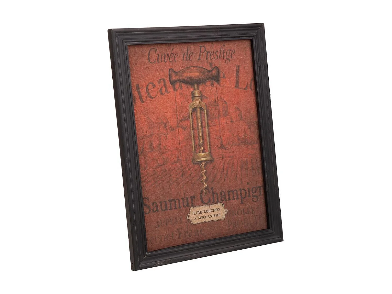 Moldura de madeira e tela 33x43x1,8