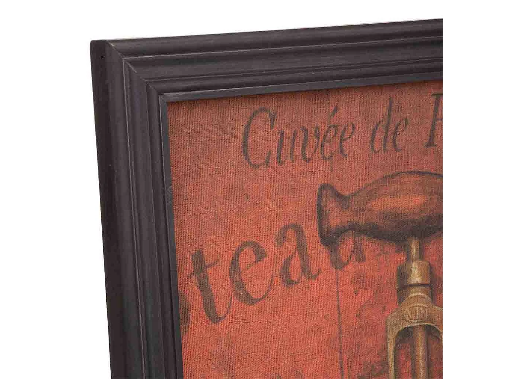 Moldura de madeira e tela 33x43x1,8