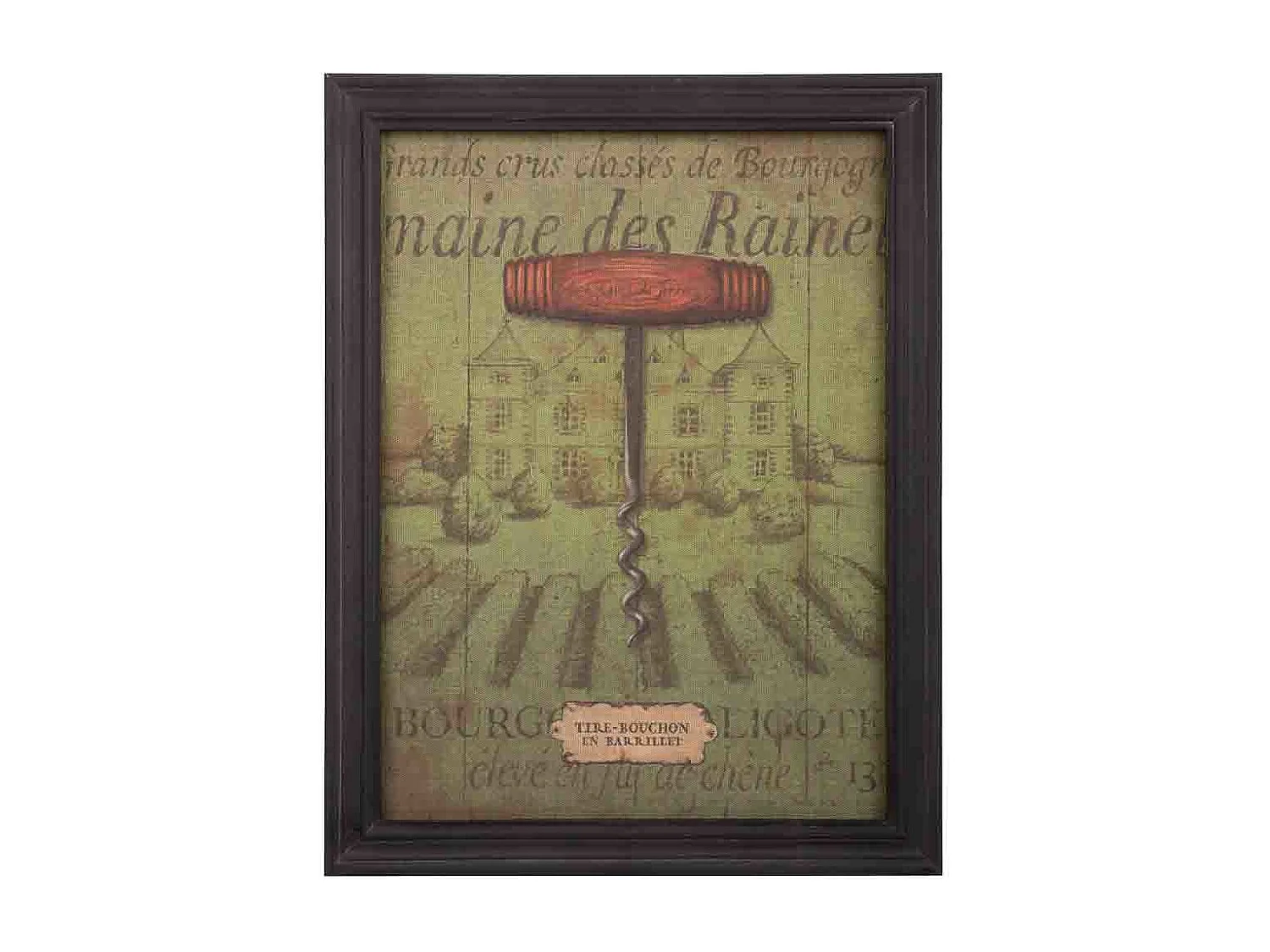 Quadro legno e stoffa 33x43x1,8h