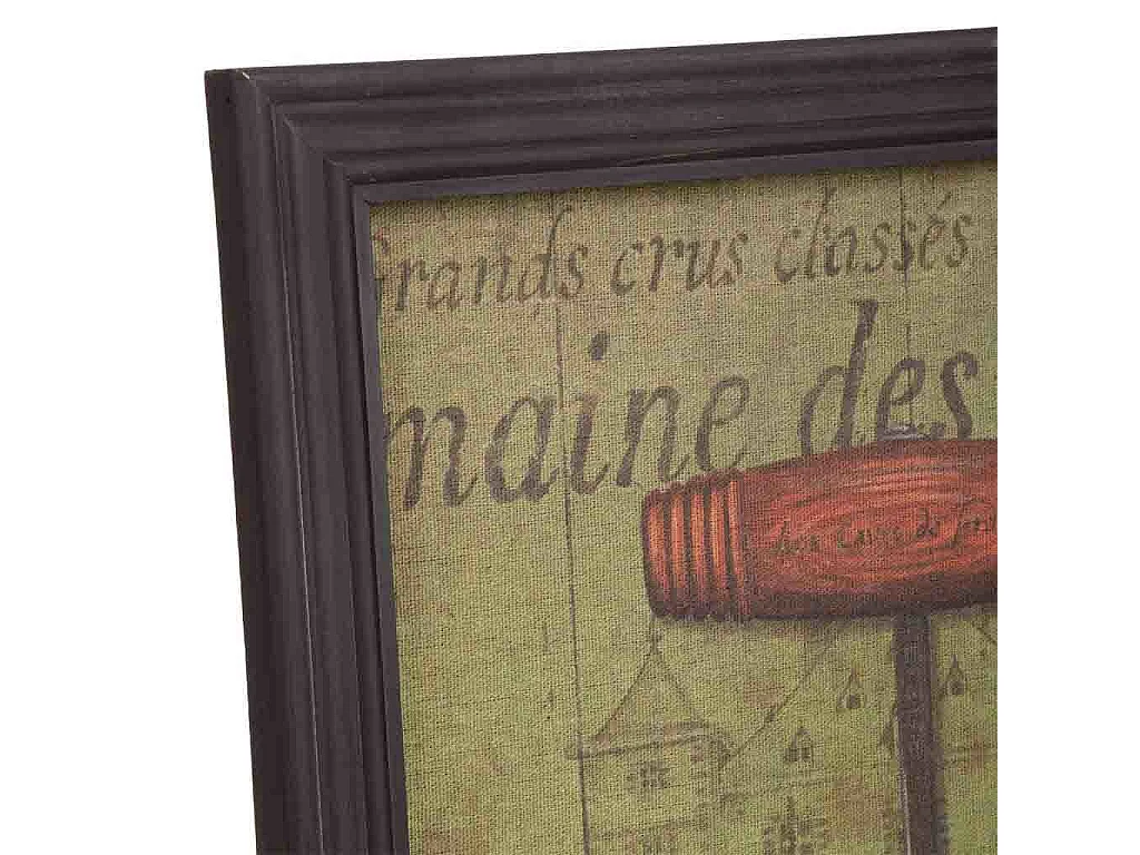 Quadro legno e stoffa 33x43x1,8h