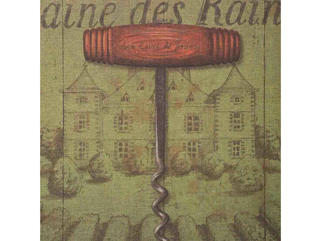 Quadro legno e stoffa 33x43x1,8h