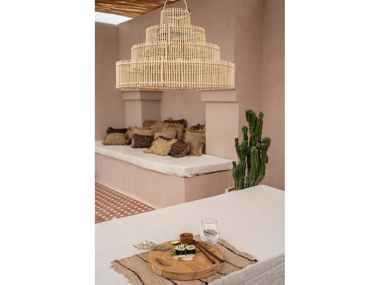 Die Wedding Cake Pendelleuchte - Natur - M