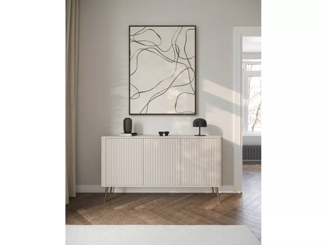 Kauf Unique Sideboard - Greige mit Metallbeinen - 163 cm - OVARLO